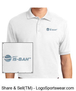 IS-BAH White Polo Design Zoom